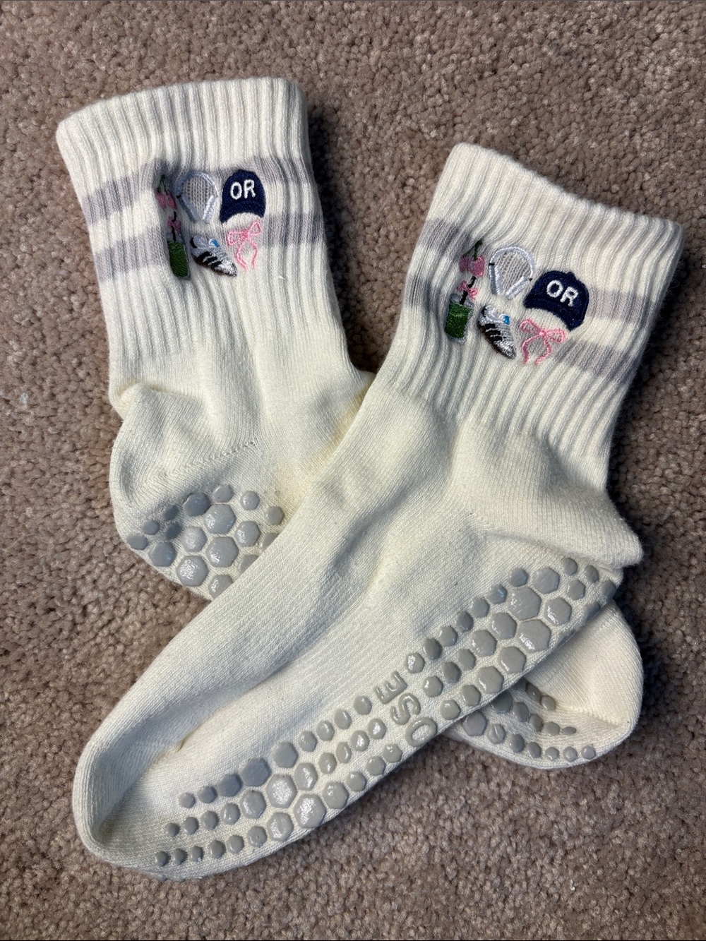 Oli Rose Pilates crew socks